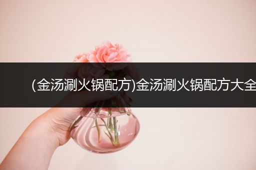 （金汤涮火锅配方)金汤涮火锅配方大全